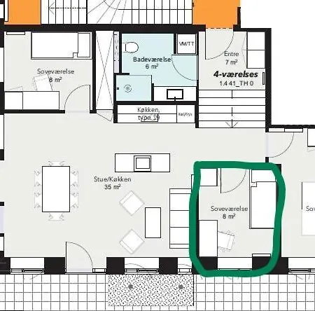 Single In Shared With Single Bed Kopenhagen